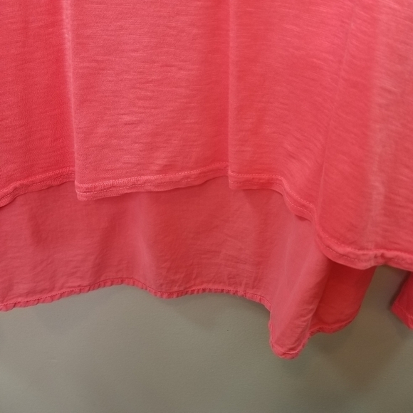 Fresh Produce neon coral tulip back top - Picture 4 of 9